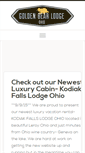 Mobile Screenshot of goldenbearlodgeohio.com