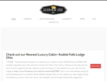 Tablet Screenshot of goldenbearlodgeohio.com